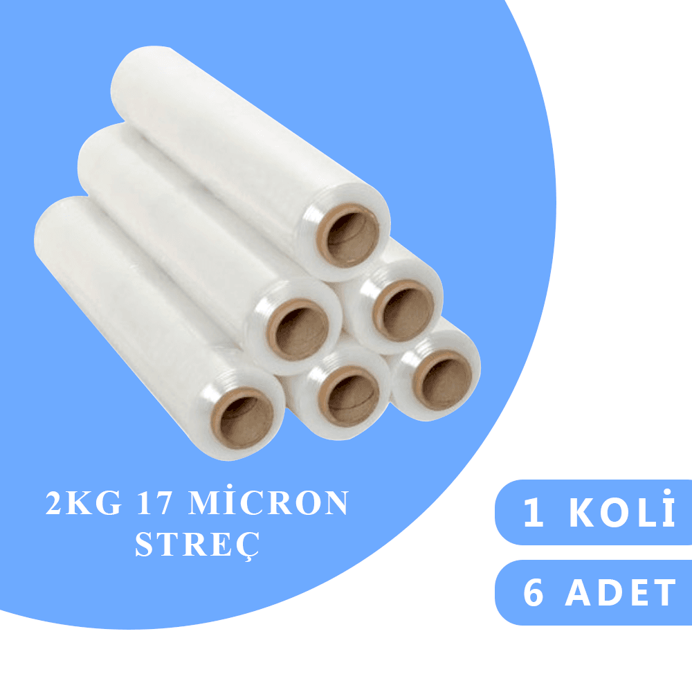 İSTWELD STREÇ 2 KG 17 MİCRON ŞEFFAF 
